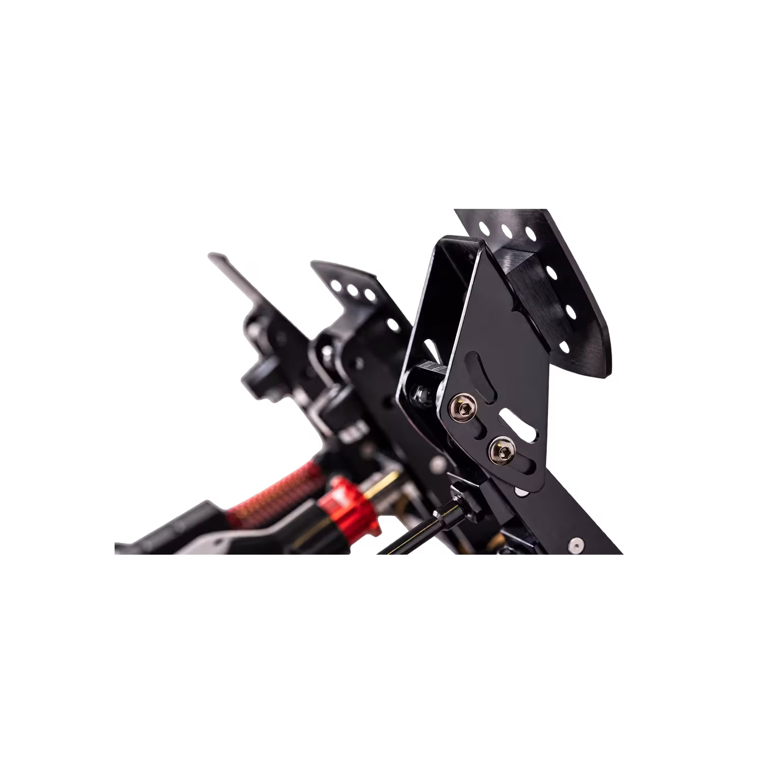 Close-up of the ClubSport Pedals V3 load-cell brake